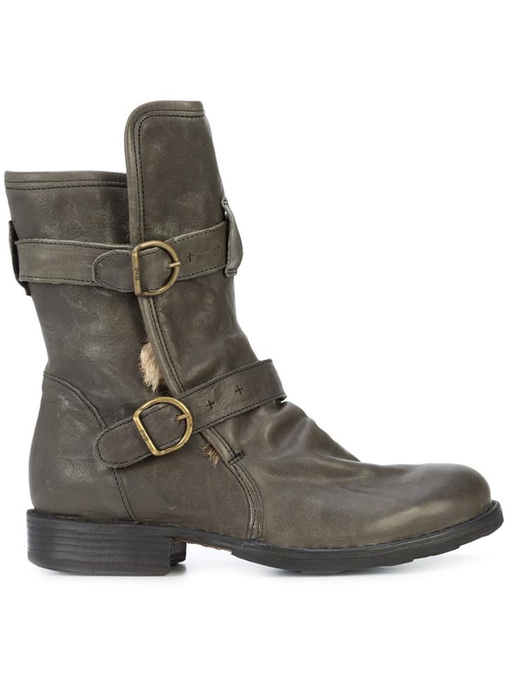 Fiorentini + Baker Buckle Boots - Grey