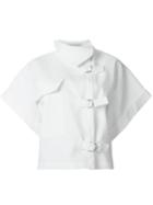 J.w. Anderson Buckled Wide Sleeve Top