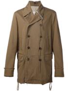 Maison Margiela Double Breasted Coat, Men's, Size: 50, Brown, Cotton/polyester