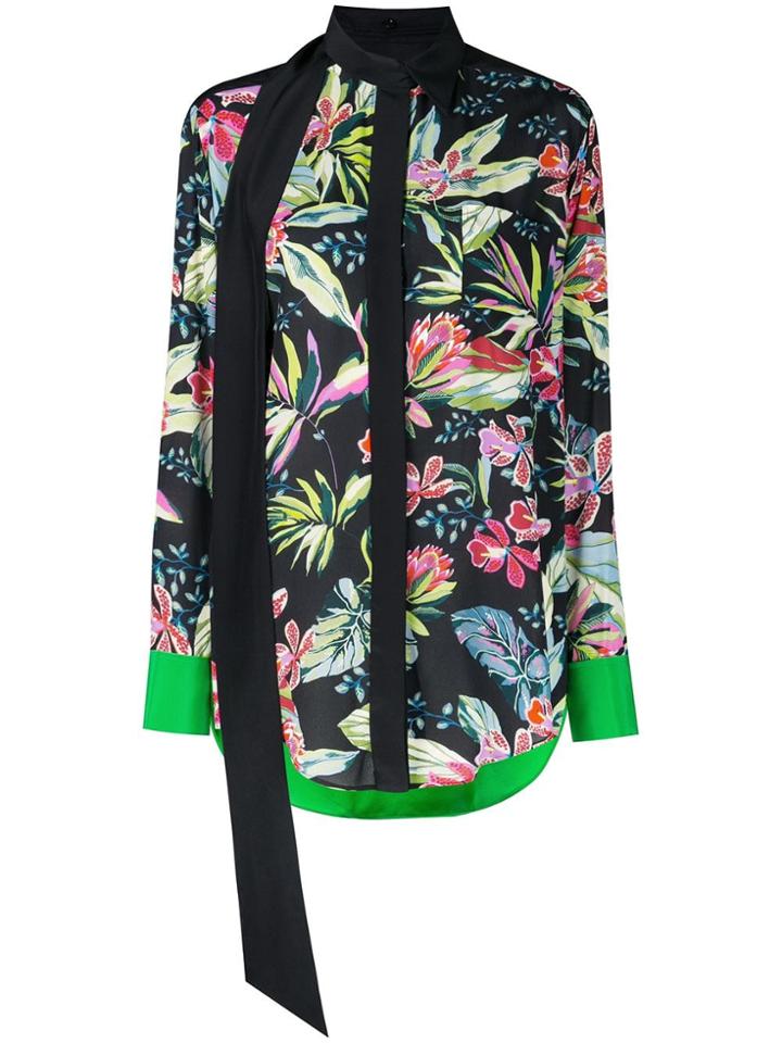 Barbara Bui Floral Pattern Blouse - Black