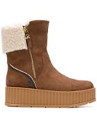 Michael Michael Kors Beatrix Platform Boots - Brown