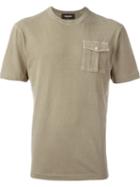 Dsquared2 Chest Pocket T-shirt, Men's, Size: Medium, Green, Cotton