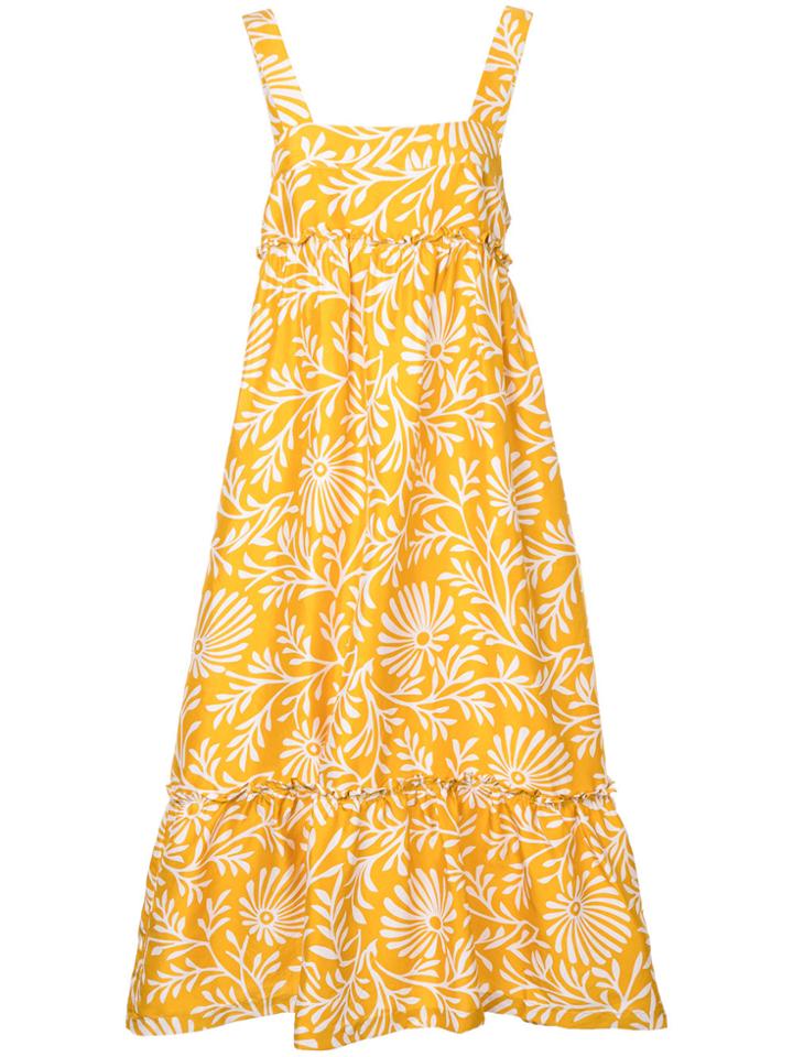 Lee Mathews Lola Apron Dress - Yellow & Orange