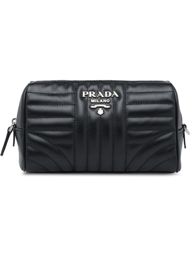 Prada Quilted Cosmetic Case - Black