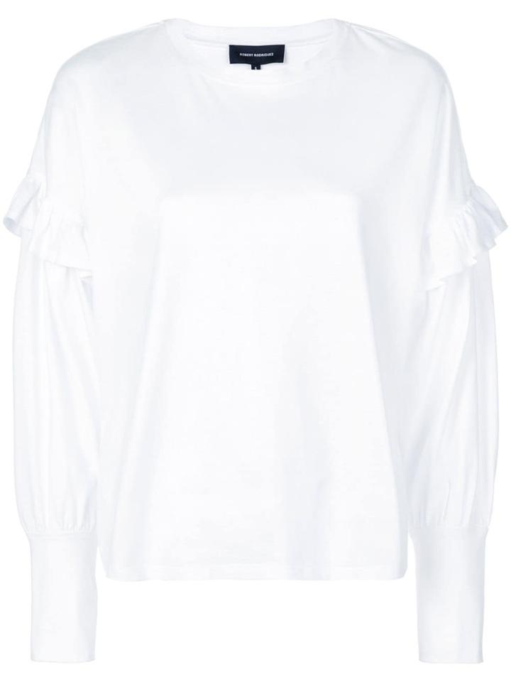 Robert Rodriguez Hanna Ruffle Top - White