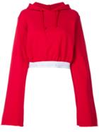 Chiara Ferragni Active Sport Crop Hoodie - Red