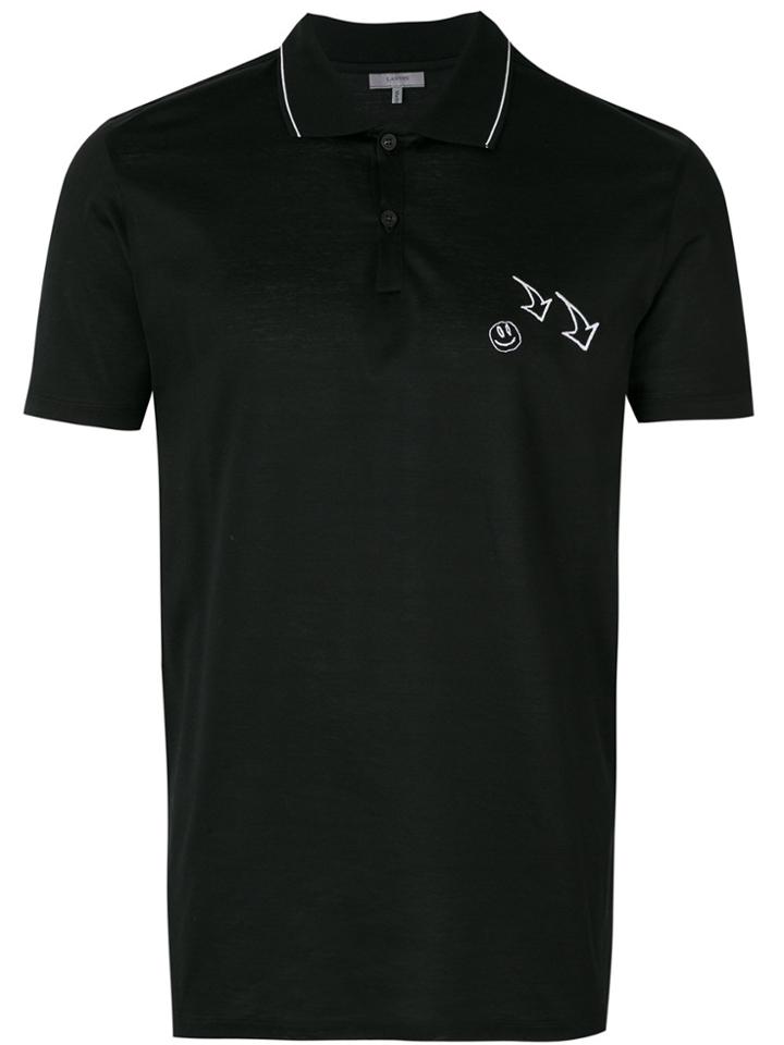 Lanvin Logo Polo Shirt - Black