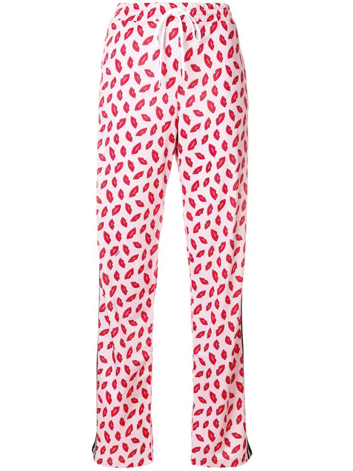 P.a.r.o.s.h. Lips Track Pants - Pink & Purple