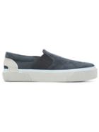 Lanvin Pull-on Slip-on Sneakers, Men's, Size: 7, Blue, Calf Leather/rubber