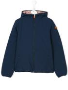 Save The Duck Kids Teen Hooded Jacket - Blue