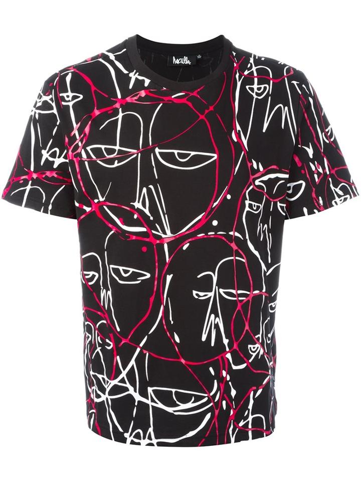 Haculla 'abstract Faces' T-shirt, Men's, Size: Small, Blue, Cotton