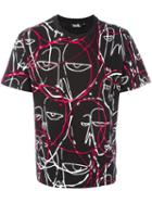 Haculla 'abstract Faces' T-shirt, Men's, Size: Small, Blue, Cotton
