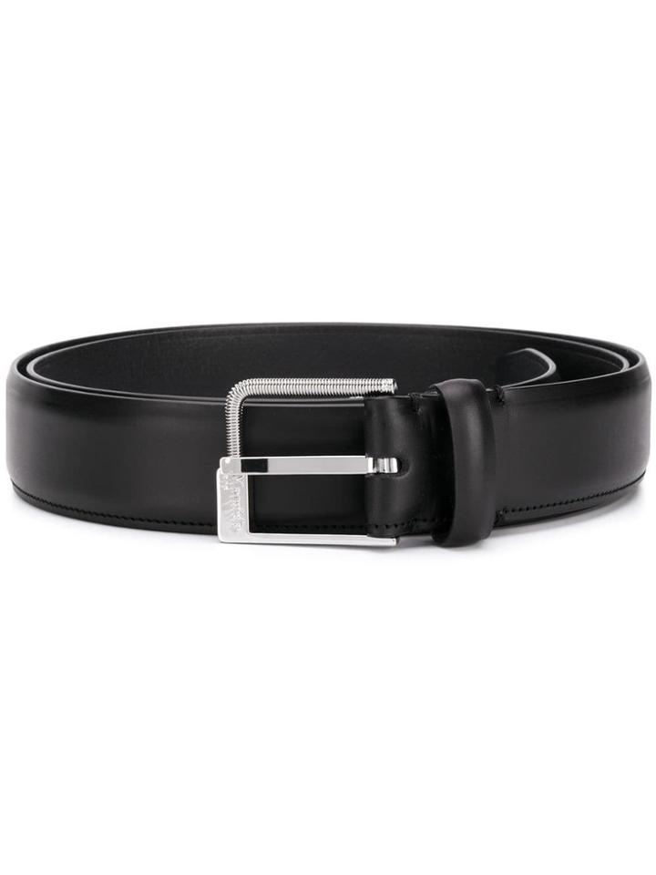 Maison Margiela Engraved Logo Belt - Black