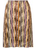 Missoni Vintage Patterned Stripe Knitted Skirt - Multicolour