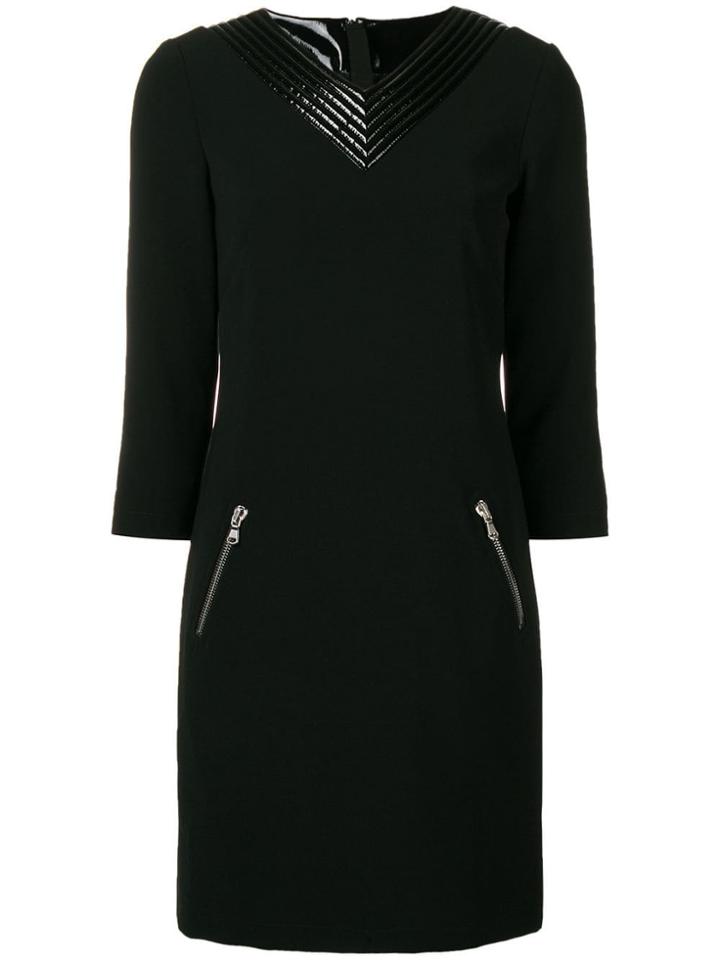 Moschino Short Shift V-necdress - Black