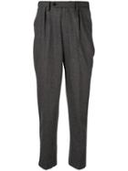 Loveless Tailored Pleated Trousers - Grey