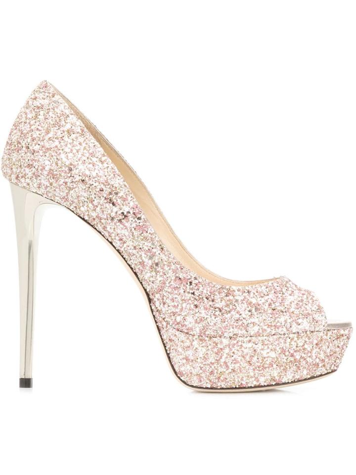 Jimmy Choo Jeannette 120 Pumps - Silver