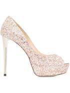 Jimmy Choo Jeannette 120 Pumps - Silver