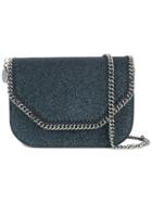 Stella Mccartney Falabella Box Glittered Shoulder Bag - Blue