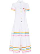 Mira Mikati Wonder Wave Ribbon Dress - White