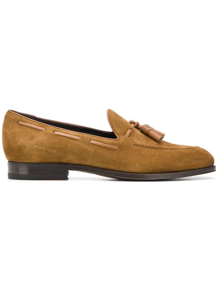 Tagliatore Tassel-embellished Loafers - Nude & Neutrals