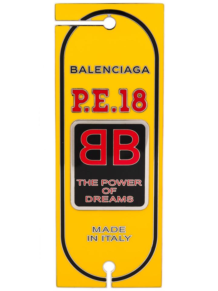 Balenciaga Stamp Badge - Yellow & Orange