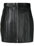 Givenchy - Mini Skirt - Women - Silk/cotton/lamb Skin/viscose - 36, Black, Silk/cotton/lamb Skin/viscose