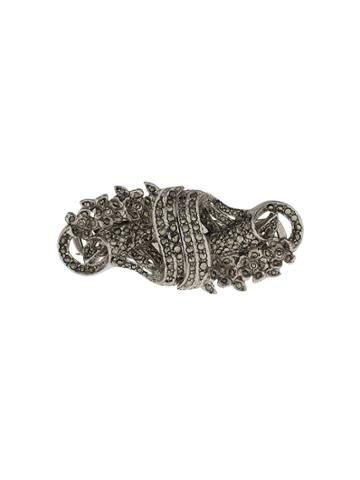 Susan Caplan Vintage 1940's Duette Brooch - Silver