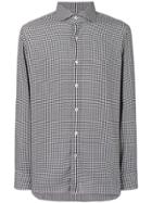 Tom Ford Tailored Houndstooth Print Shirt - White