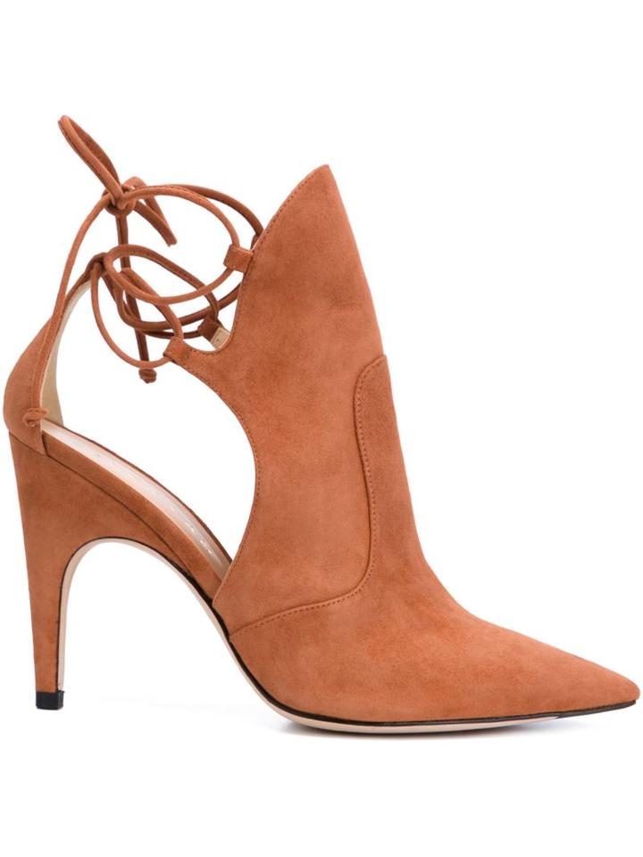 Derek Lam Lorraine Booties, Women's, Size: 36, Brown, Suede/leather