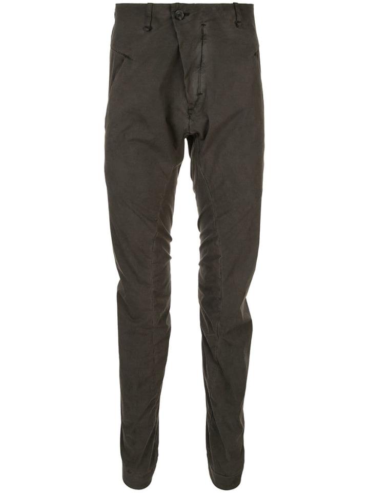 Masnada Slim-fit Gathered Trousers - Green