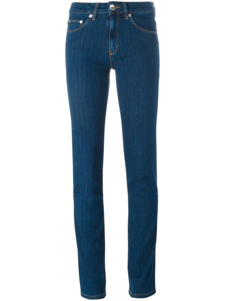 Love Moschino Embroidered Pocket Jeans, Women's, Size: 29, Blue, Cotton/lyocell/polyamide/spandex/elastane