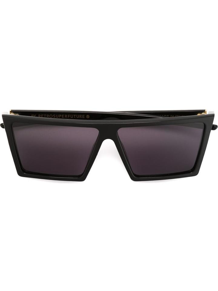 Retrosuperfuture 'w' Sunglasses - Black