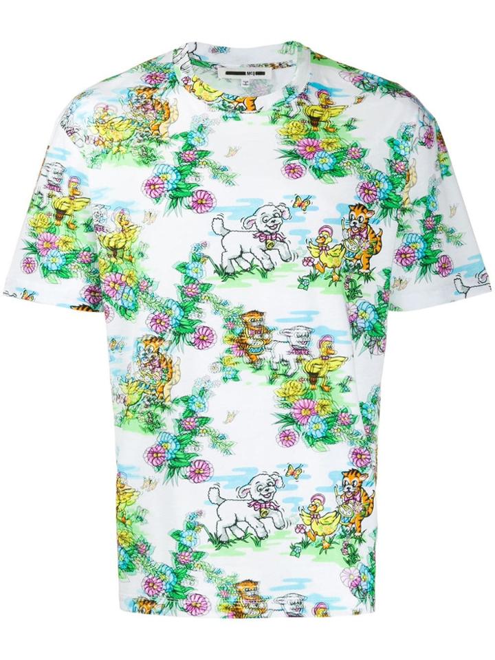 Mcq Alexander Mcqueen Holy Sheep Print T-shirt - White
