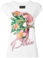 Philipp Plein Cockatoo T-shirt, Women's, Size: Large, White, Cotton