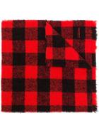 Z Zegna Checked Scarf - Red