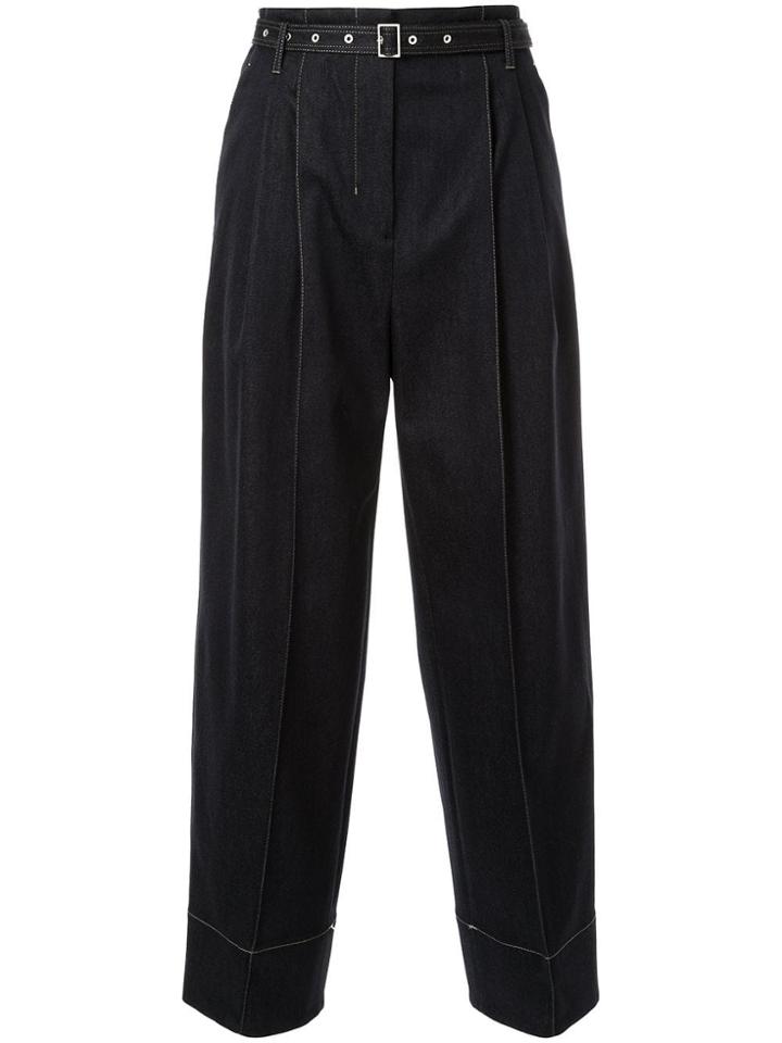 Des Prés High-waisted Denim Trousers - Blue