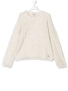 Twin-set Kids Teen Brushed Sweater - White