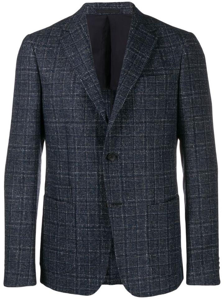 Z Zegna Plaid Blazer - Blue