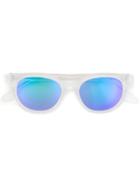 Retrosuperfuture 'riviera Crystal Flash Matte' Sunglasses - White
