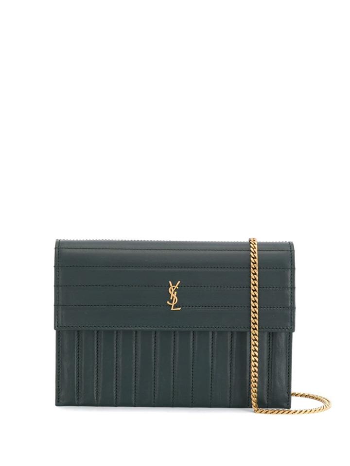 Saint Laurent Victoire Chain Bag - Green