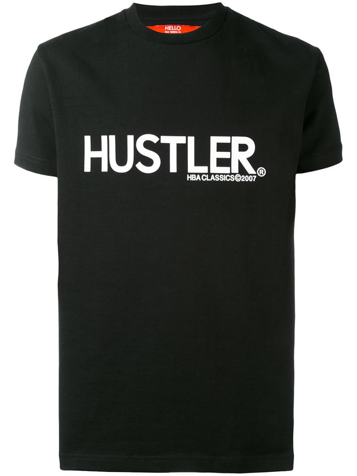 Hustler T-shirt - Unisex - Cotton - L, Black, Cotton, Hood By Air