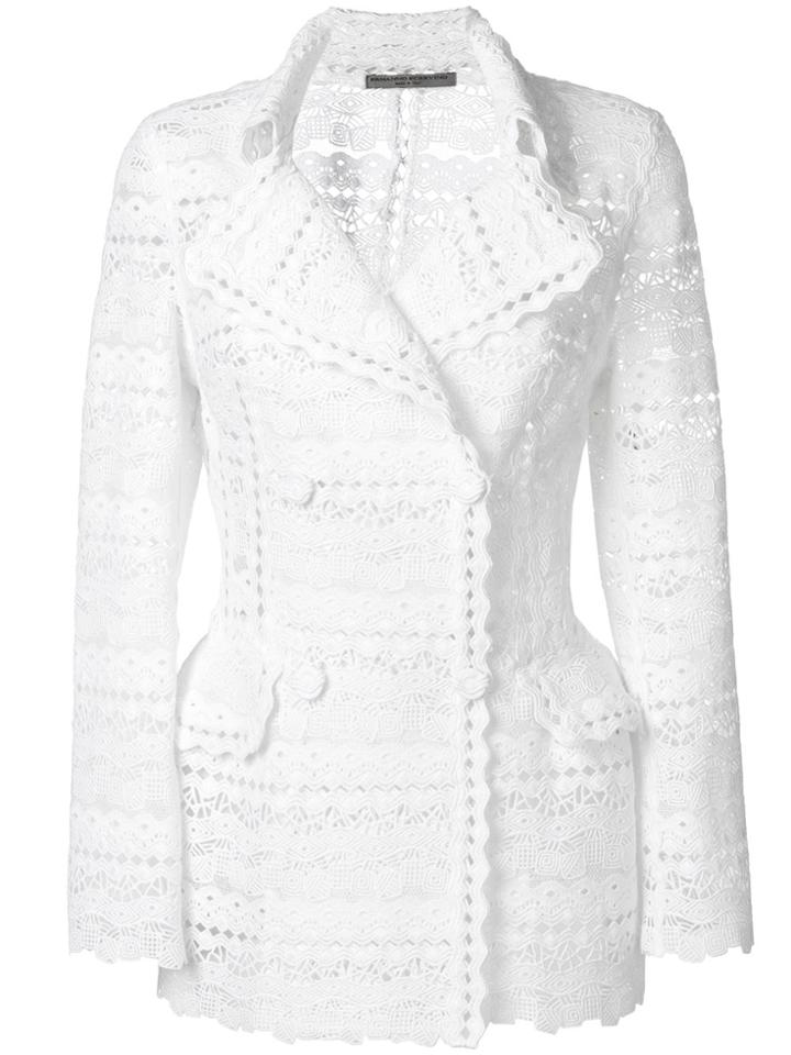 Ermanno Scervino Embroidered Jacket - White