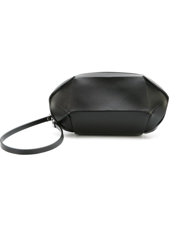 Pleats Please By Issey Miyake Structured Clutch Bag