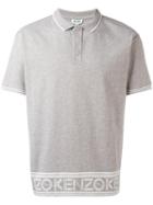 Kenzo Skate Polo Shirt, Men's, Size: Large, Grey, Cotton