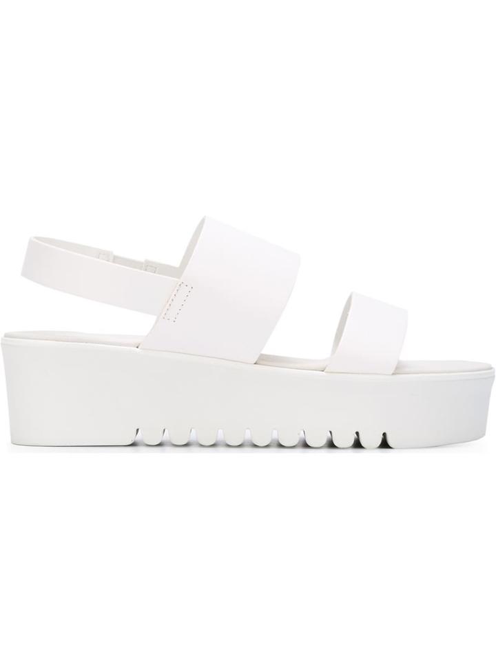 P.a.r.o.s.h. Platform Sandals, Women's, Size: 37, White, Rubber/leather