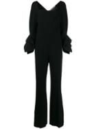 Roland Mouret Ruffled Cuff Jumpsuit - Black