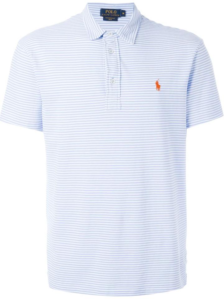 Polo Ralph Lauren Striped Polo Shirt, Men's, Size: Medium, Blue, Cotton