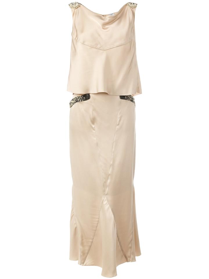 Chanel Vintage Bead Embellished Two Piece Suit - Nude & Neutrals