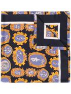 Chloé Frame Print Scarf - Blue